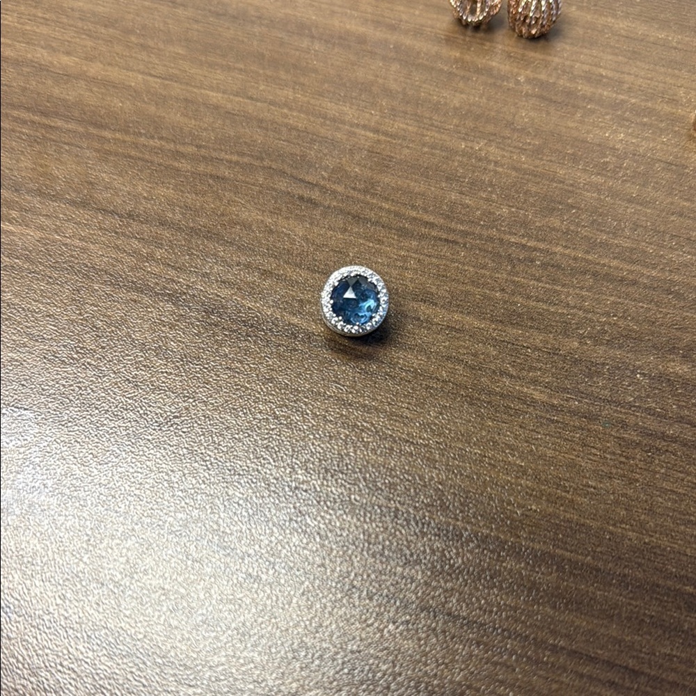 Elegant Blue Gemstone Silver Pendant